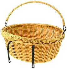 Carica l&#39;immagine nel visualizzatore di Gallery, CESTINO VIMINI OVALE CON GANCI