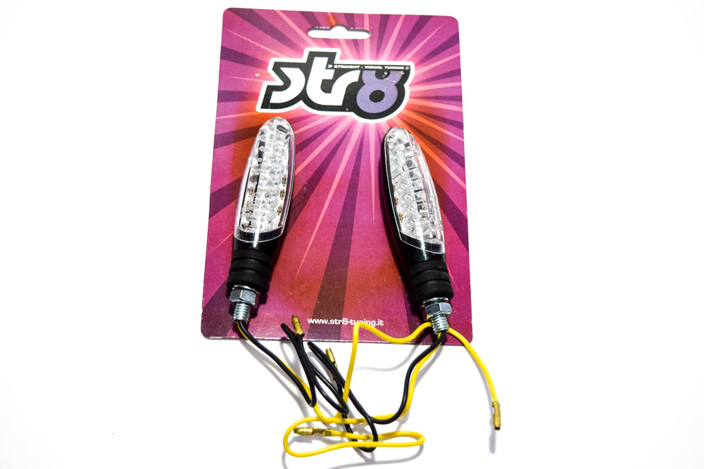FRECCIE MINI STICK LED VETRO TRASP.NERO
