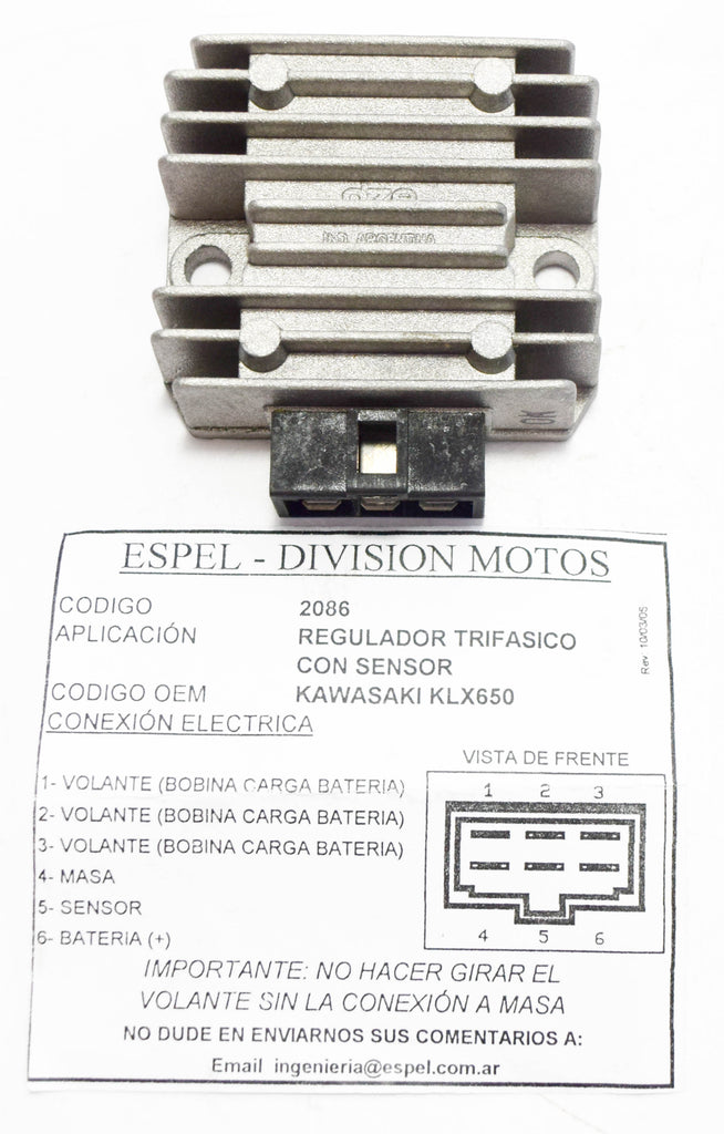 REGOLATORE 12V KLX 650 1993-2002