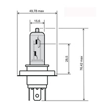 Carica l&#39;immagine nel visualizzatore di Gallery, LAMPADINA FLOSSER ALOGENA HS1 12V-35-35W
