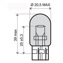 Carica l&#39;immagine nel visualizzatore di Gallery, LAMP.TUTTOVET.12V-5/21W T20-HONDA (C10)