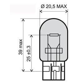 LAMP.TUTTOVET.12V-5/21W T20-HONDA (C10)