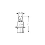 LAMPADINA 12V-1,2W DASHBOARD