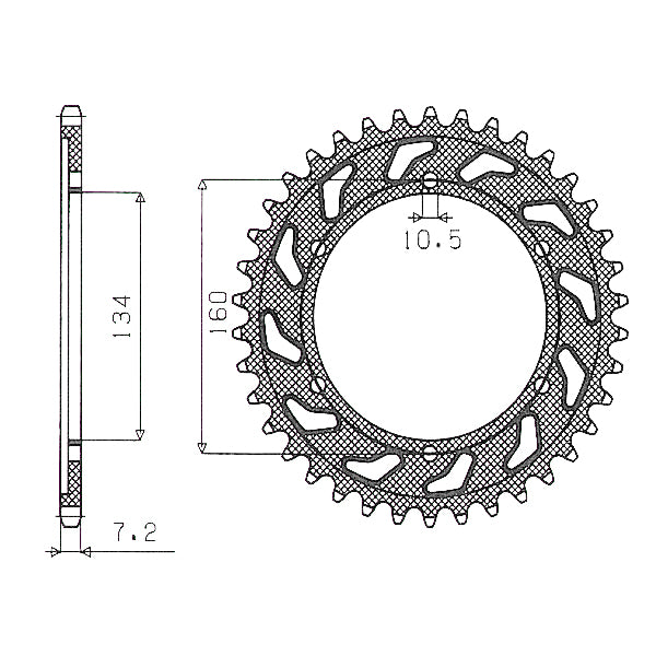 CORONA ACC. HONDA (525) 42 D