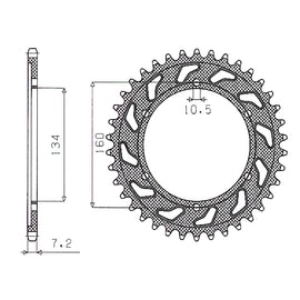 CORONA ACC. HONDA (525) 42 D