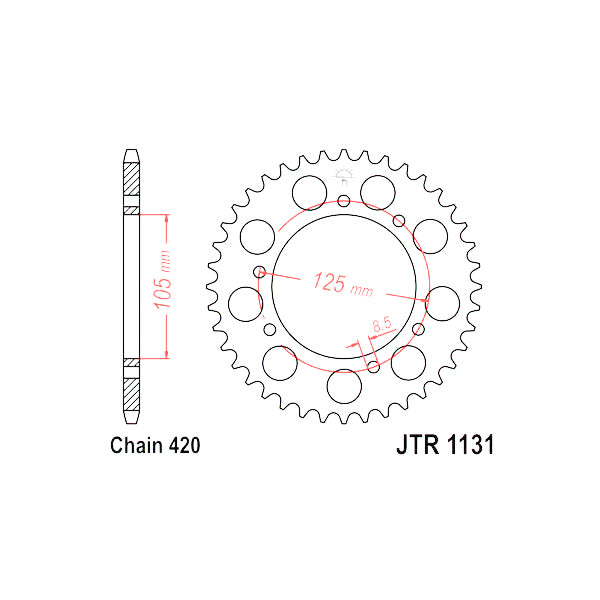 CORONA ACC. DERBI P420 D53