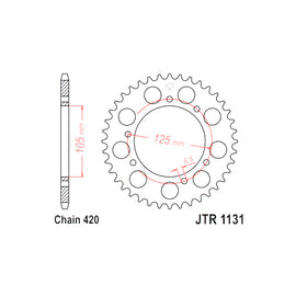 CORONA ACC. DERBI P420 D53