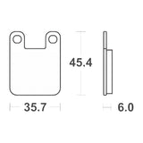 SERIE PASTIGLIE FRENO SBS105HF