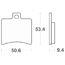 SERIE PASTIGLIE SBS152HF APRILIA-MALAG