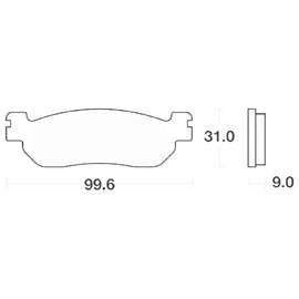 SERIE PASTIGLIE SBS155HF YAMAHA-MBK