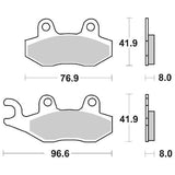 SERIE PASTIGLIE FRENO SBS197CT BURGMAN 400 DAL 2006
