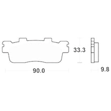 Carica l&#39;immagine nel visualizzatore di Gallery, SERIE PASTIGLIE SBS204HF KYMCO-KAWASAKI