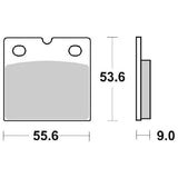 SERIE PASTIGLIE FRENO SBS506HF R 65 LS 650