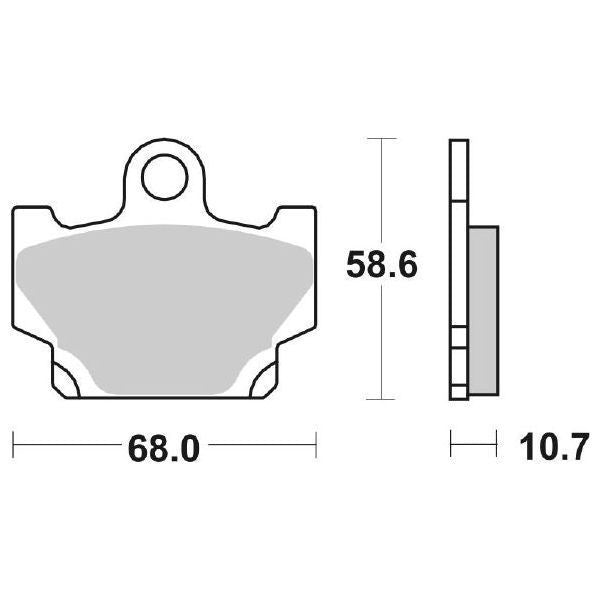 SERIE PASTIGLIE SBS550HF XT 600 84-89