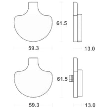 Carica l&#39;immagine nel visualizzatore di Gallery, SERIE PASTIGLIE SBS579HF HARLEY DAVIDSON