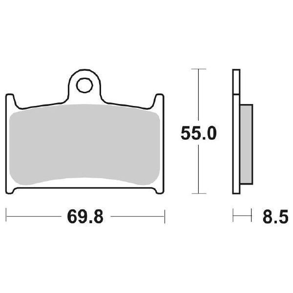 SERIE PASTIGLIE SBS624HF GSX-R 400-600