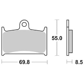 SERIE PASTIGLIE SBS624HF GSX-R 400-600