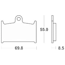 Carica l&#39;immagine nel visualizzatore di Gallery, SERIE PASTIGLIE SBS624HF SUZUKI-YAMAHA