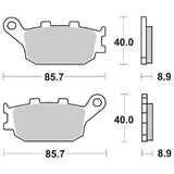 SERIE PASTIGLIE FRENO POSTERIORI SBS657LS