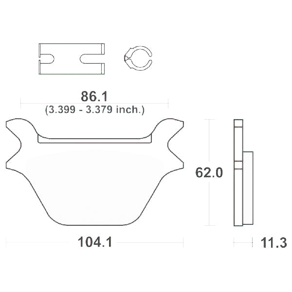 SERIE PASTIGLIE SBS669LF HARLEY XLH 1200