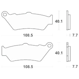 SERIE PASTIGLIE SBS674HF BMW-APRILIA-KTM