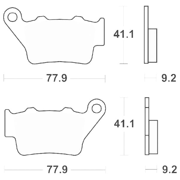 SERIE PASTIGLIE SBS675HF XT R-X-Z 660