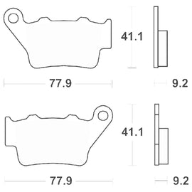 SERIE PASTIGLIE SBS675HF XT R-X-Z 660