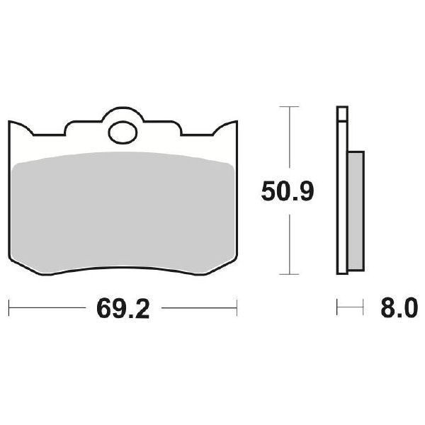 SERIE PASTIGLIE FRENO SBS678DC