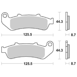 SERIE PASTIGLIE SBS685HS HONDA CBR F