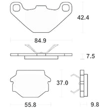 Carica l&#39;immagine nel visualizzatore di Gallery, SERIE PASTIGLIE SBS692HF KTM MX 125