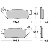 COPPIA PASTIGLIE FRENO 700 HS PER HONDA 750 NC DAL 2014 AL 2015