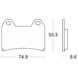SERIE PASTIGLIE FRENO SBS706HF V7 750