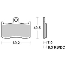 Carica l&#39;immagine nel visualizzatore di Gallery, SERIE PASTIGLIE SBS782HS TRIUMPH-KAWASAK