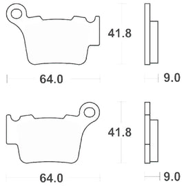 SERIE PASTIGLIE SBS791RSI KTM-HUSQVARNA