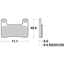 Carica l&#39;immagine nel visualizzatore di Gallery, SERIE PASTIGLIE SBS806HS GSX R 600