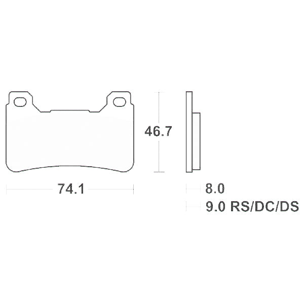 SERIE PASTIGLIE SBS809HS CBR RR 600