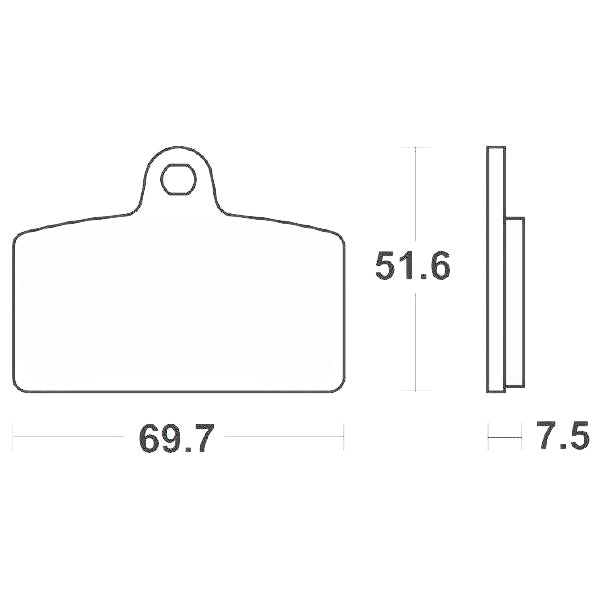 SERIE PASTIGLIE SBS821HS APRILIA-DERBI