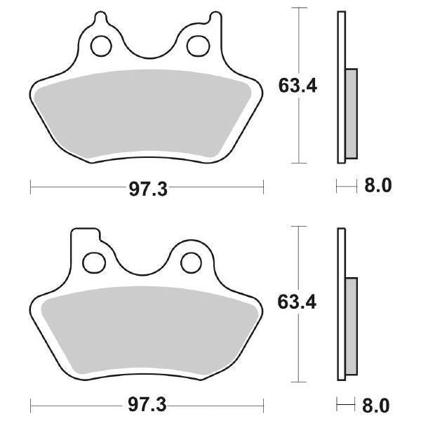 SERIE PASTIGLIE SBS826HS HARLEY DAVIDSON