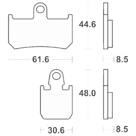 SERIE PASTIGLIE SBS839RS YAMAHA YZF R1
