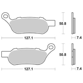 SERIE PASTIGLIE FRENO POST SBS854H.LS