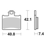 SERIE PASTIGLIE FRENO SBS872RSI SX 85