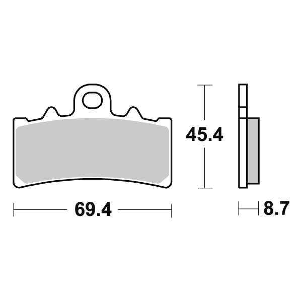 PASTIGLIE FRENO SBS 877DC