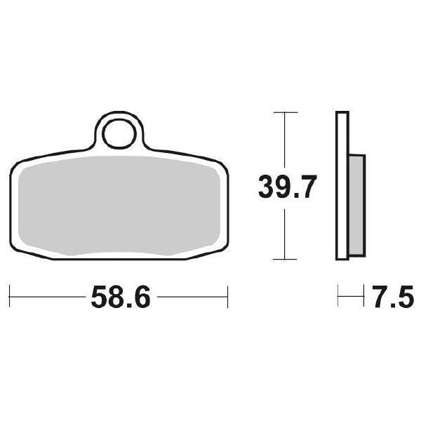 SERIE PASTIGLIE FRENO SBS885RSI SX 85