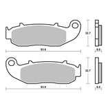 SERIE PASTIGLIE FRENO ANTERIORI SBS926HF CABALLERO MOTARD 50-125