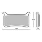SERIE PASTIGLIE FRENO ANTERIORE SBS947HS