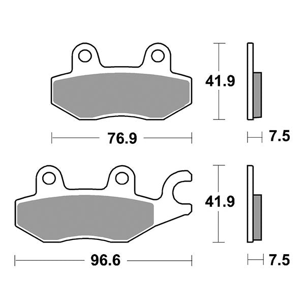 SERIE PASTIGLIE SBS955DC NINJA 500 24-25