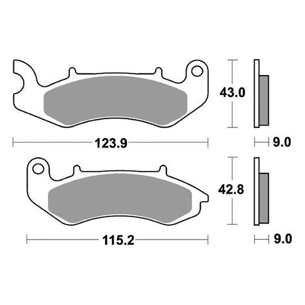 SERIE PASTIGLIE BN ABS E4 125 18-20