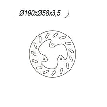 Carica l&#39;immagine nel visualizzatore di Gallery, DISCO FRENO ANT NG023 SR DITECH 50 0004