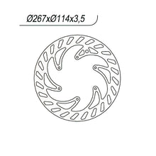 Carica l&#39;immagine nel visualizzatore di Gallery, DISCO FRENO ANT NG1075 SUPERMOTARD 50