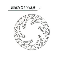 DISCO FRENO ANT NG1075 SUPERMOTARD 50